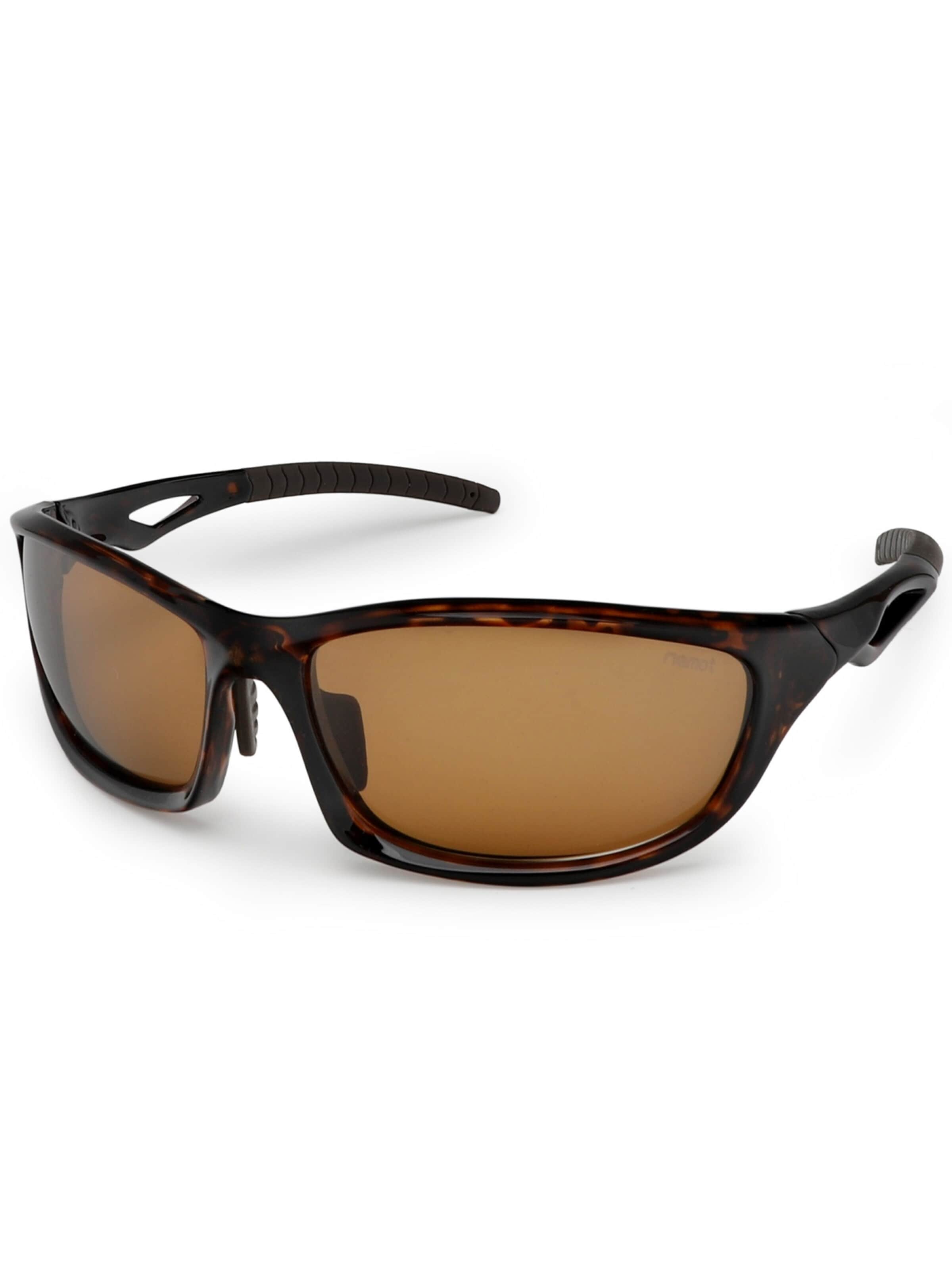 riemot Sunglasses 'riemot Polarized Rimless Sports Sunglasses UV400 Protection Lightweight TR Frame Windproof Eyewear for Cycling Driving Running Fishing Outdoor' in Brown: front