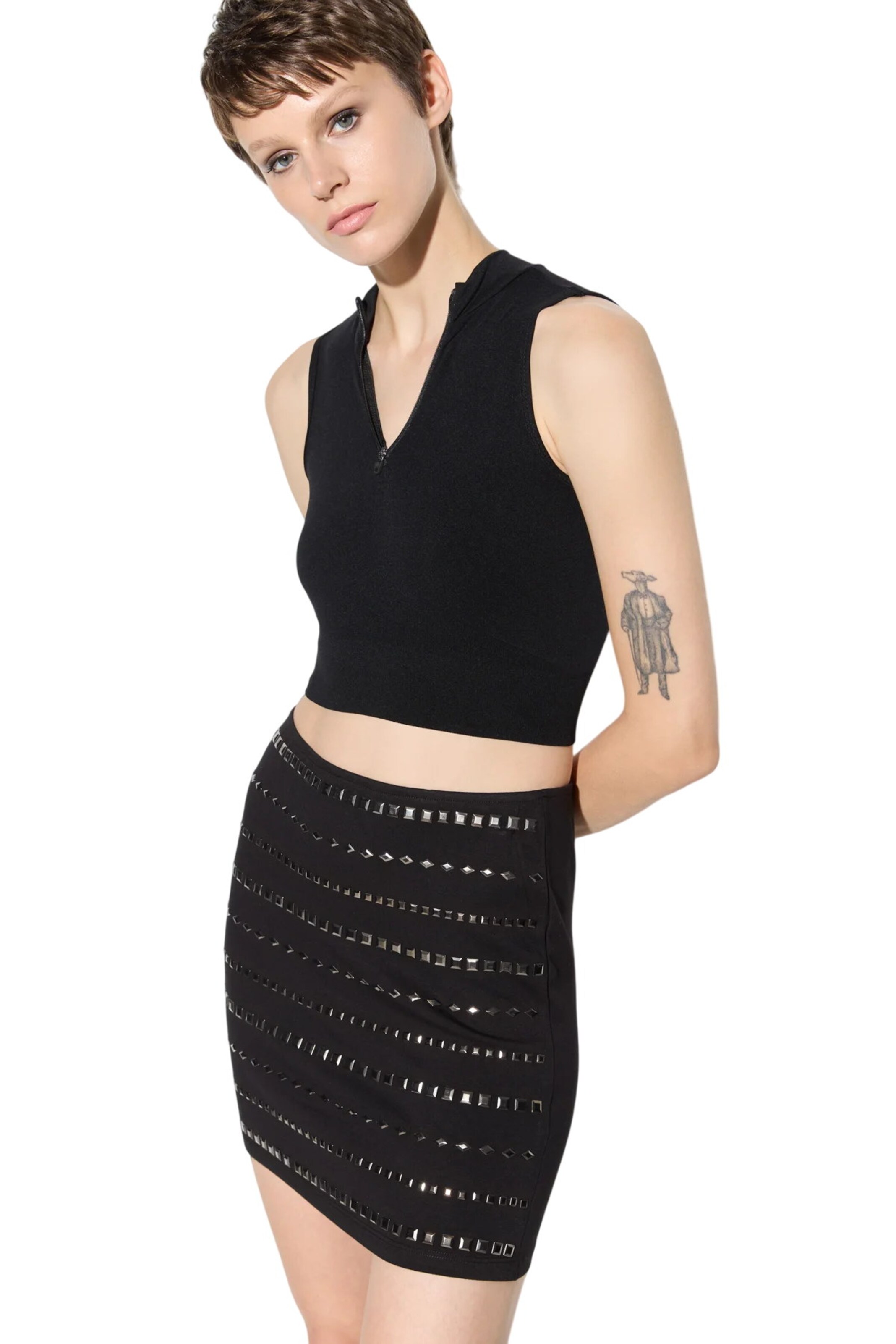 No Matter What Top in Black: front