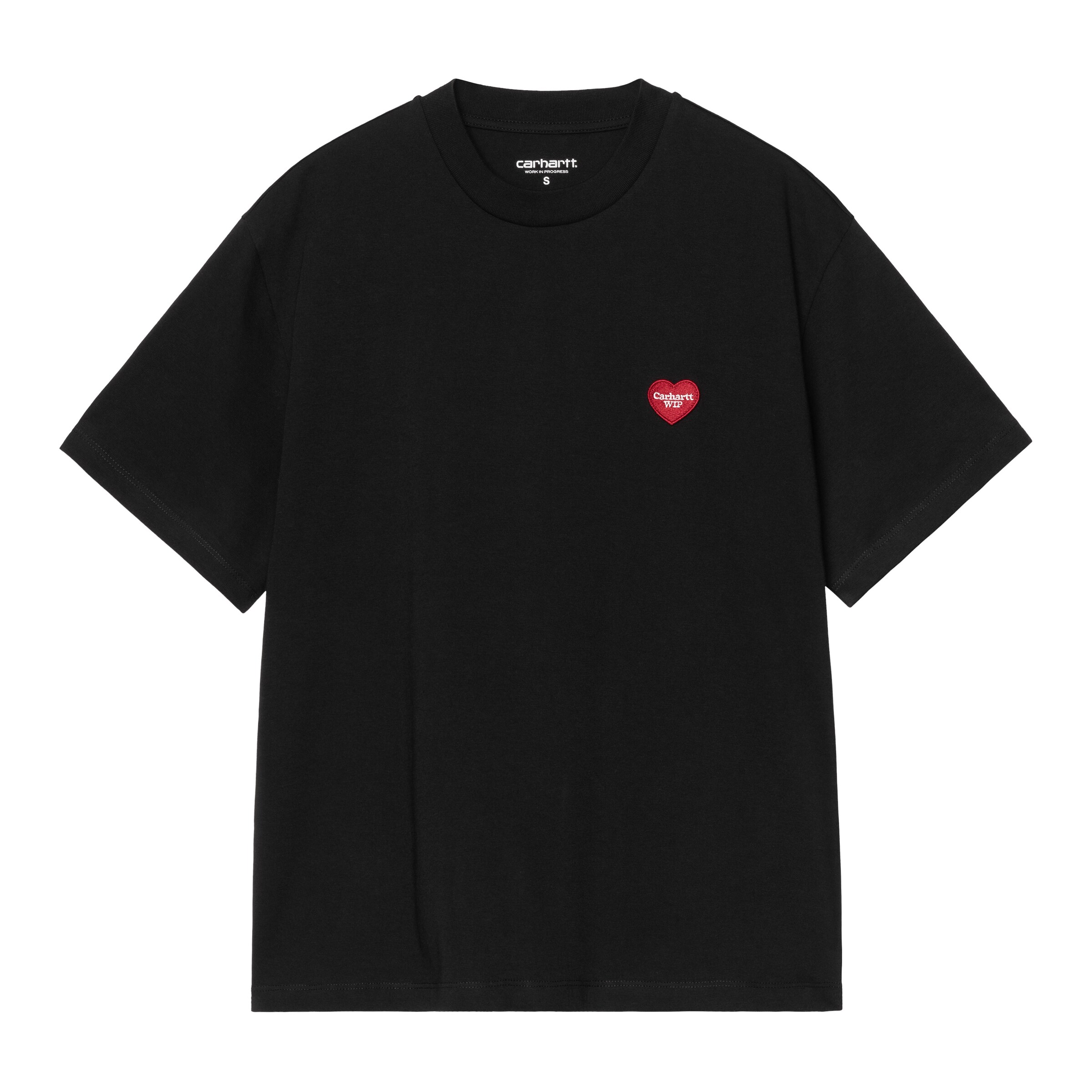 Carhartt WIP Shirt 'S/S Heart' in Black: front