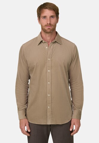 Boggi Milano Shirt in Beige: voorkant