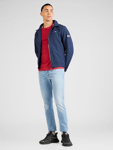 Tommy Jeans Φθινοπωρινό και ανοιξιάτικο μπουφάν σε μπλε