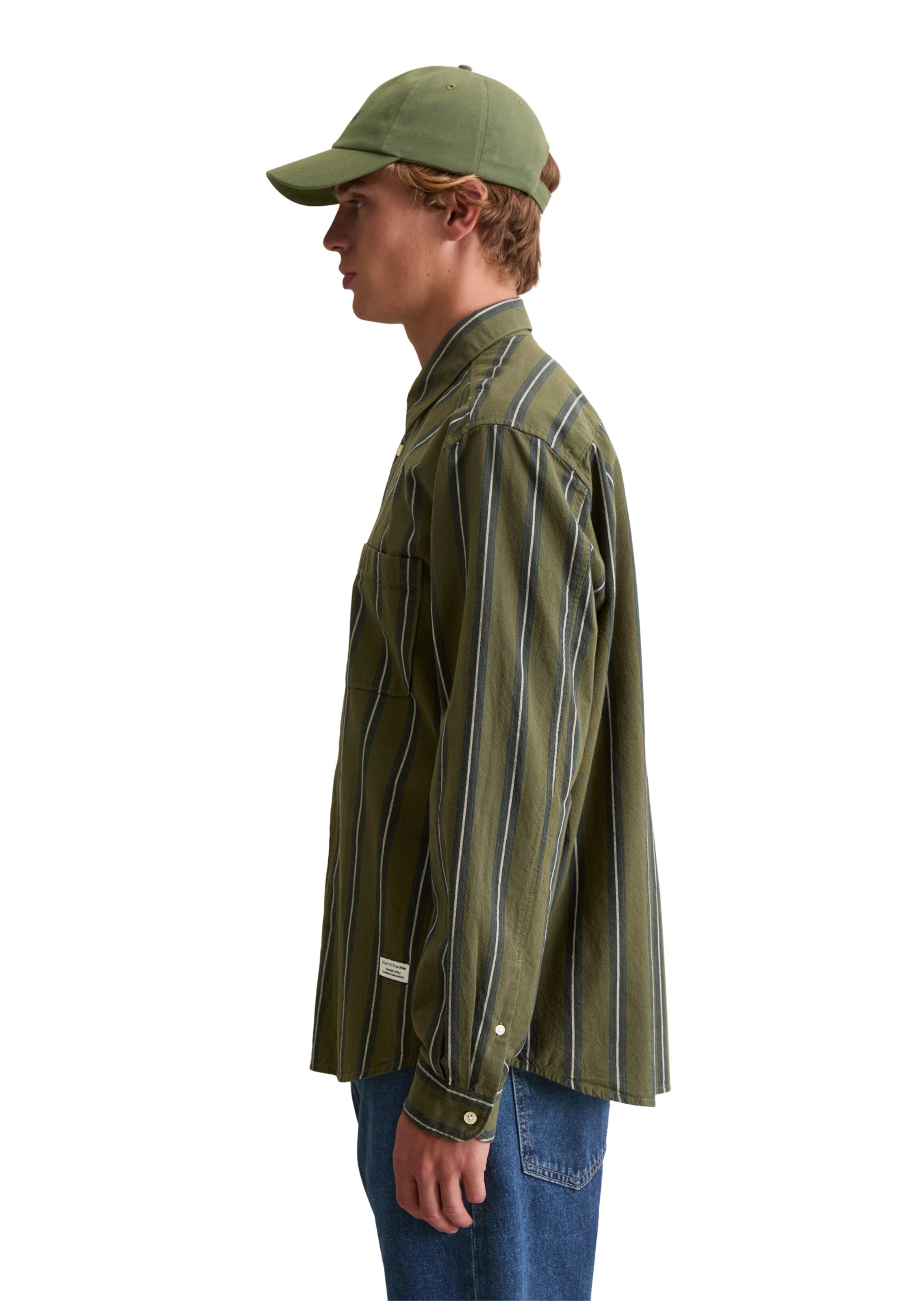 Coupe regular Chemise Marc O'Polo DENIM en vert