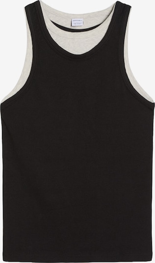 Bershka Paita koossa XS värissä meleerattu harmaa / musta, Tuotenäkymä
