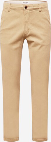 JACK & JONES Slim fit Chino Pants 'Marco' in Brown: front