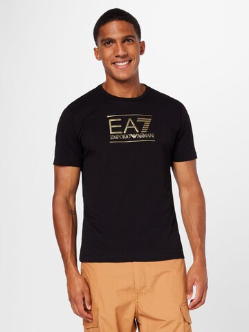 EA7 Emporio Armani Koszulka w kolorze czarny: przód
