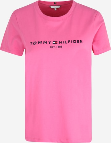 T-shirt TOMMY HILFIGER en rose : devant