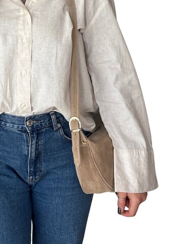 lePelou Schoudertas 'MINA' in Beige