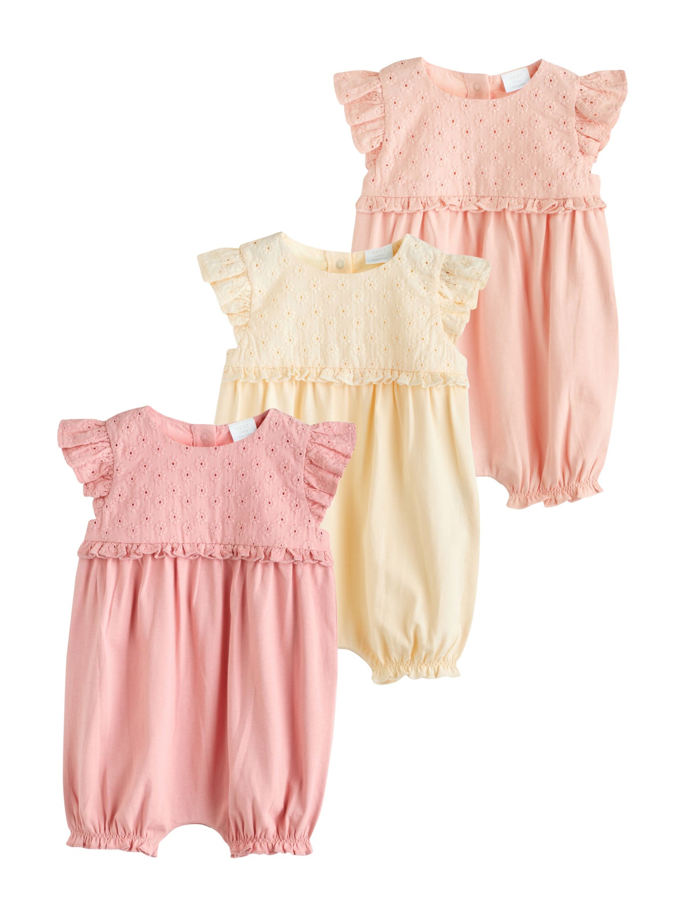 Next Ползунки/боди в Желтый: спереди