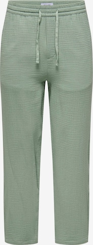 Loosefit Pantaloni 'ONSSinus' di Only & Sons in verde: frontale