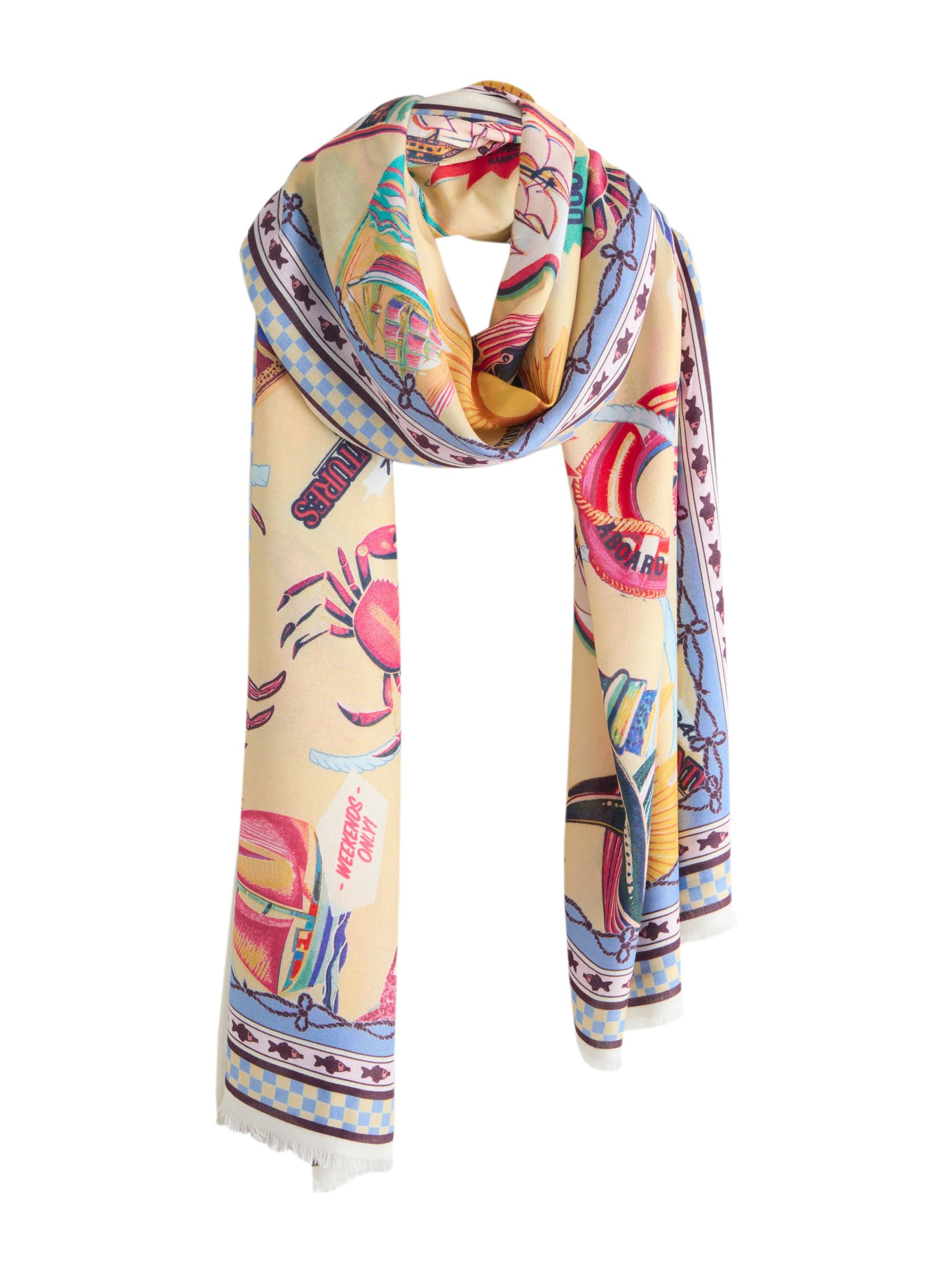 Next Шарф в Бежевый: спереди