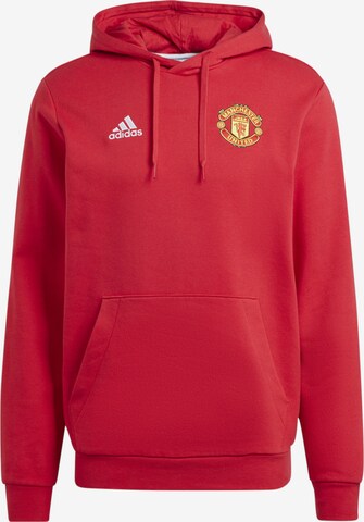 ADIDAS PERFORMANCE Athletic Sweatshirt 'Manchester United DNA' in Red: front