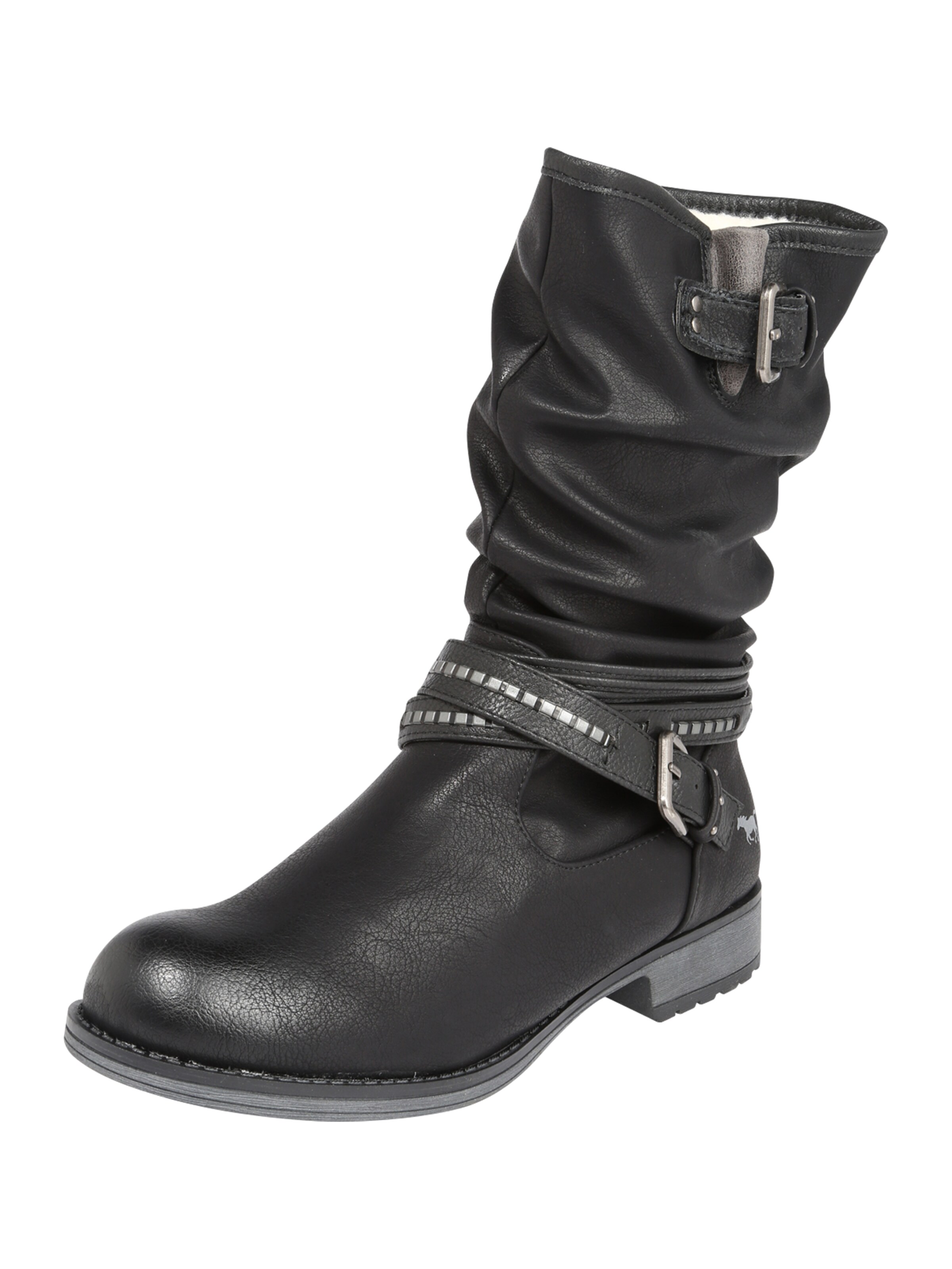 Bottes MUSTANG en noir : devant