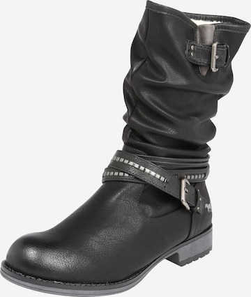 Bottes MUSTANG en noir : devant