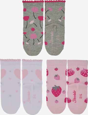 STERNTALER Socks 'Blumen' in Grey: front