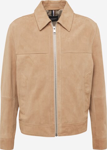 BOSS Between-Season Jacket 'Malbano' in Beige: front