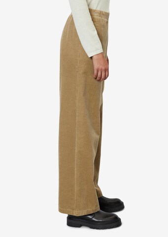 Wide leg Pantaloni di Marc O'Polo in marrone