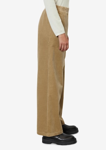 Marc O'Polo Wide leg Trousers in Brown