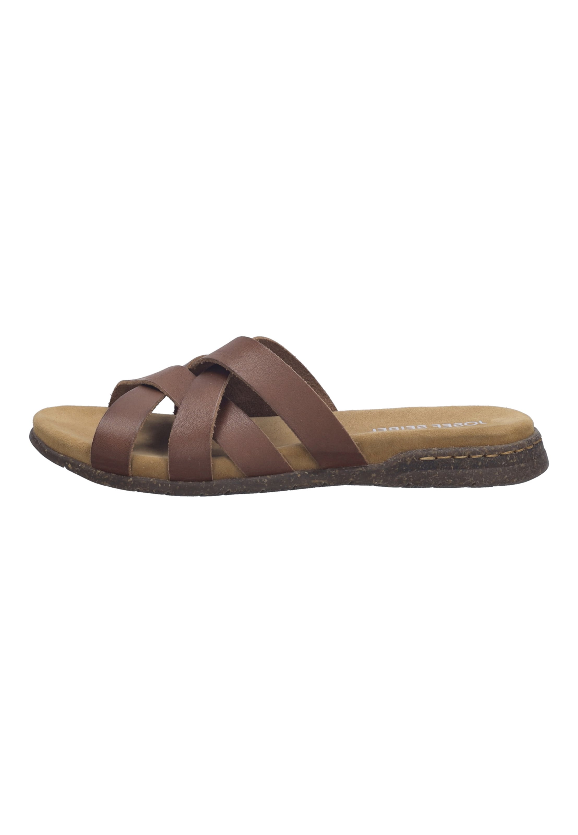 JOSEF SEIBEL Pantolette 'FABRICIA 05' in Braun: Vorderseite