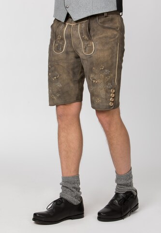 STOCKERPOINT Regular Trachtenlederhose 'Konstantin' in Braun