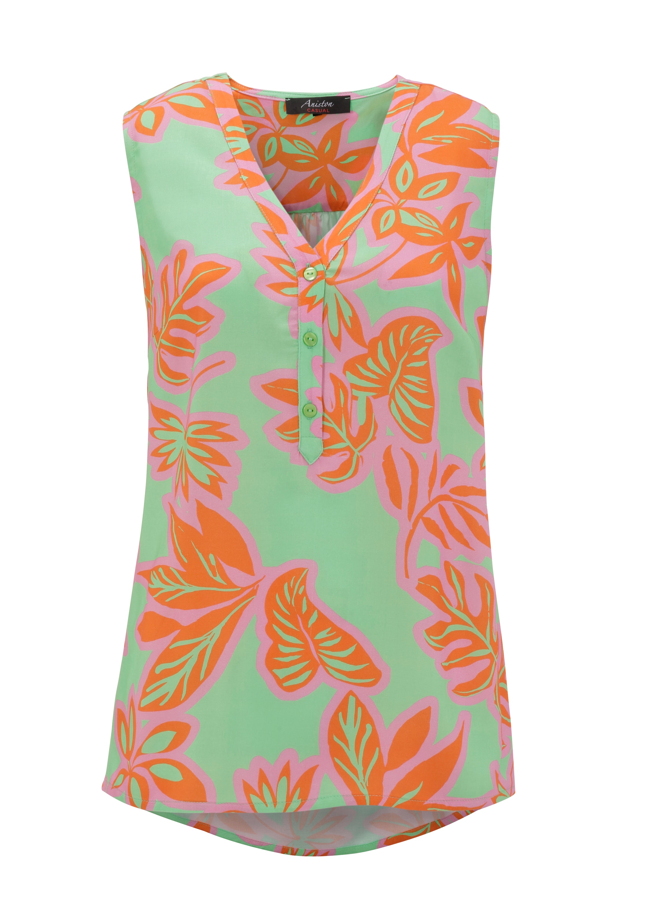 Aniston CASUAL Bluse in Grün: Vorderseite