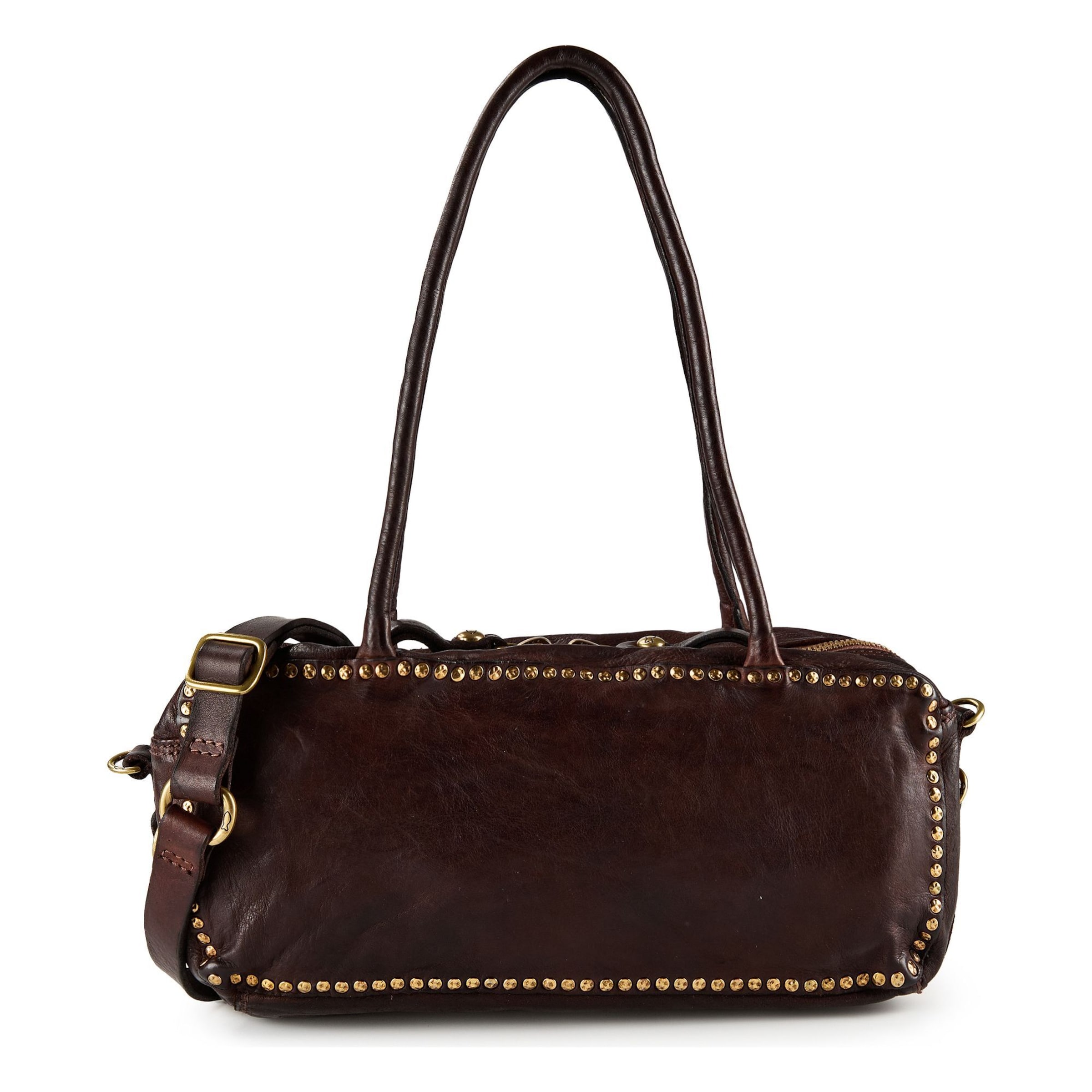 Borsa a spalla 'Simona' di Campomaggi in marrone: frontale