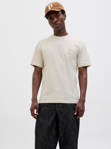 JACK & JONES - Camiseta 'JJSUMMER VIBES' en beige