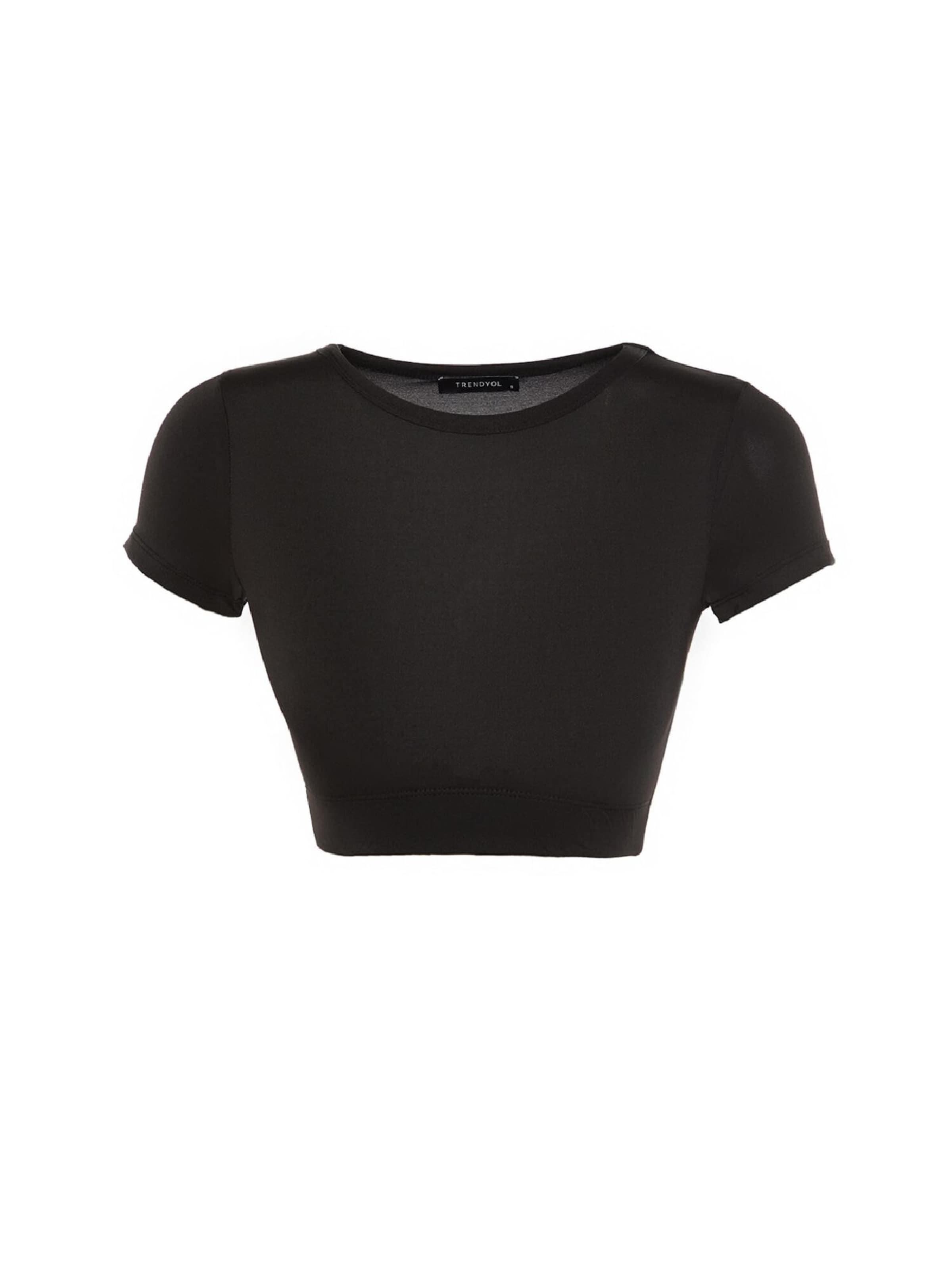 T-shirt Trendyol en noir : devant
