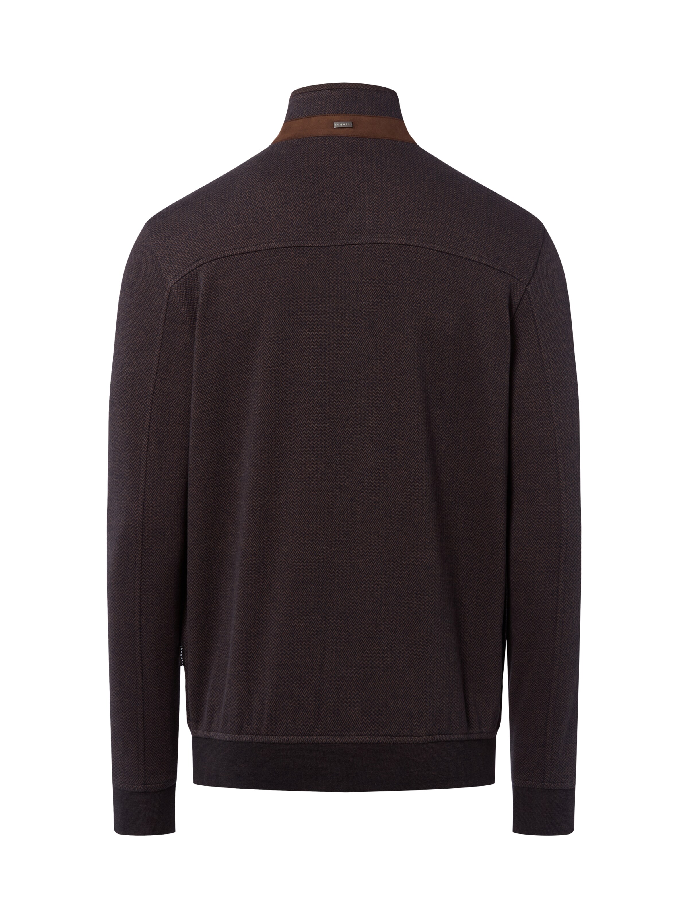 bugatti Zip-Up Hoodie in Brown