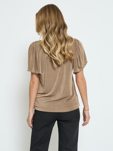 DESIRES Blouse 'Bob Flounce' in Bruin