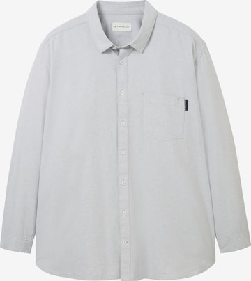 TOM TAILOR Men + Regular fit Button Up Shirt in Grey: front