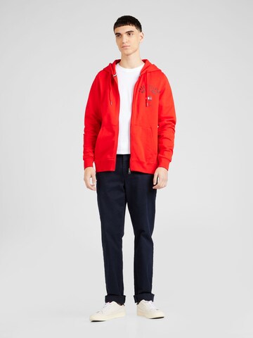 sarkans TOMMY HILFIGER Sportiska jaka 'Varsity Arched'