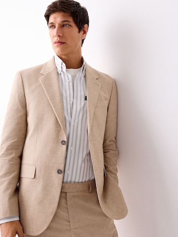 Next Regular Fit Sakko in Beige: Vorderseite