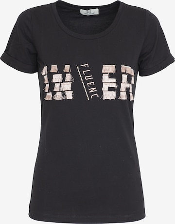 Influencer T-Shirt in Schwarz: predná strana