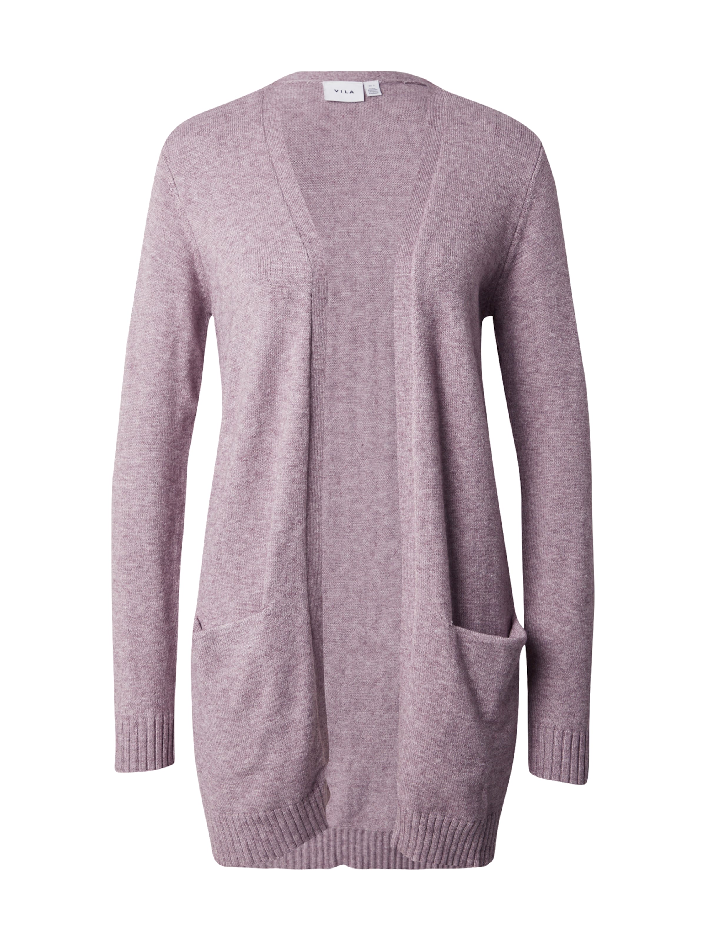 VILA Knit Cardigan 'VIRil' in Purple: front
