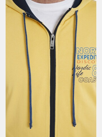 Jan Vanderstorm Zip-Up Hoodie ' Roderich ' in Yellow