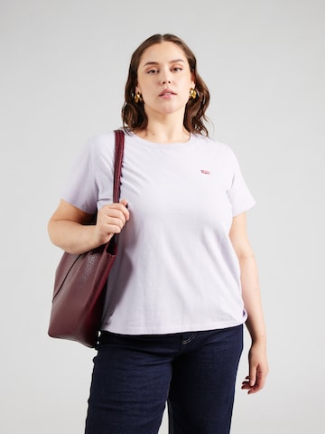 Levi's® Plus - Camisa 'The Perfect' em azul: frente
