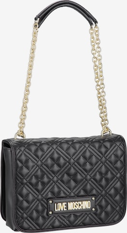 Love Moschino Shoulder Bag in Black: front