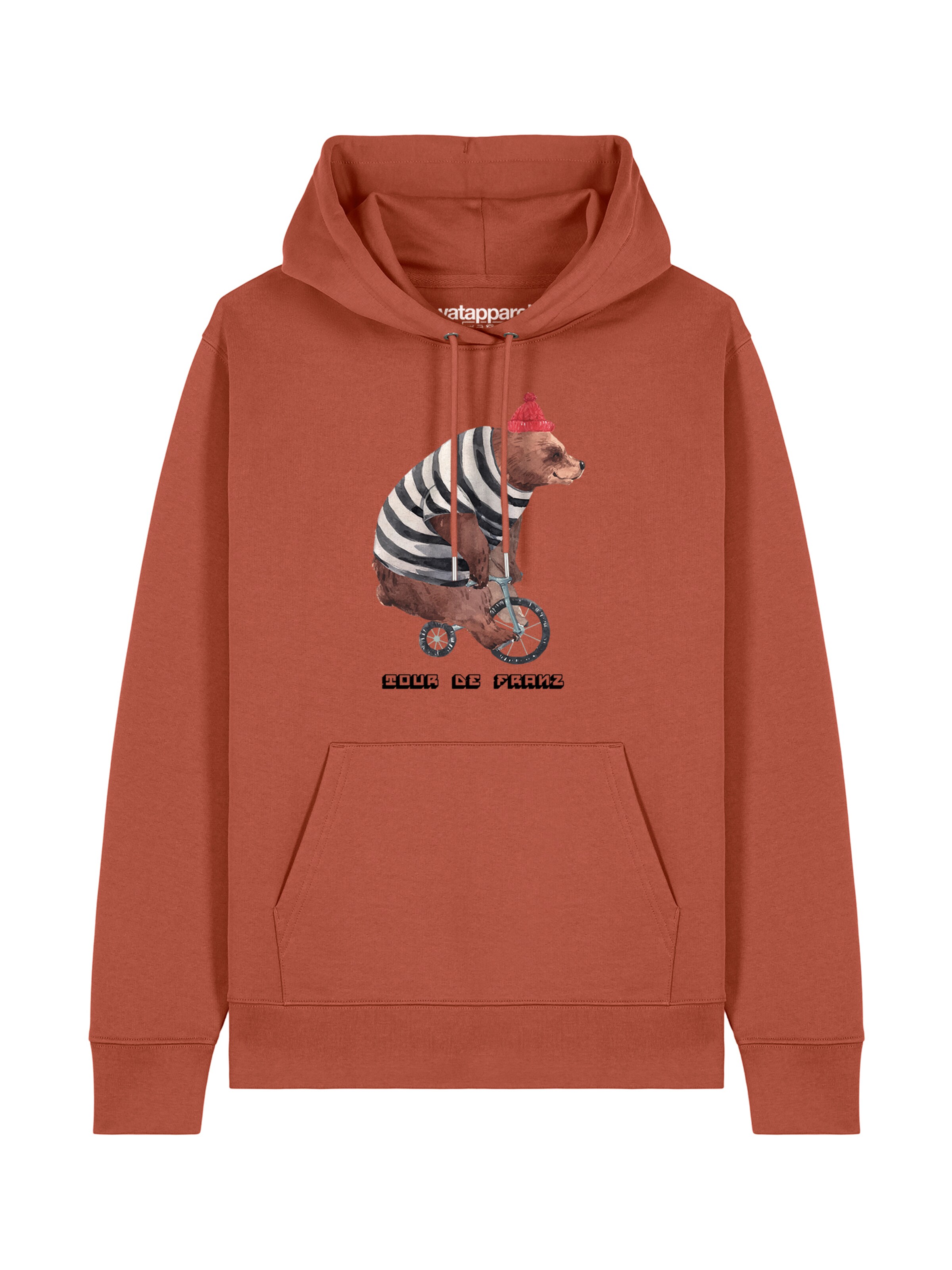 Sweat-shirt ' Tour de Franz ' Watapparel en marron : devant