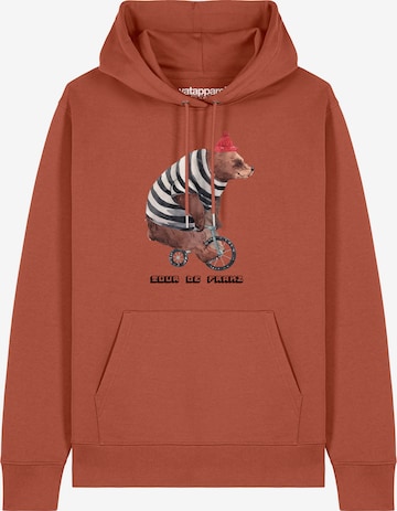 Watapparel Sweatshirt ' Tour de Franz ' in Braun: Vorderseite
