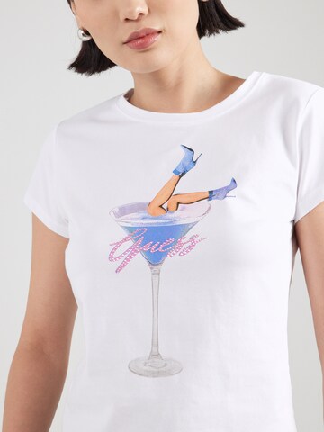 GUESS - Camiseta 'TINI BOOTS R5' en blanco