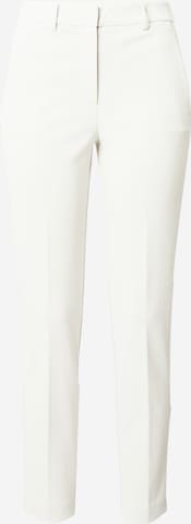 Max Mara Leisure Regular Pleated Pants 'FARAD' in White: front