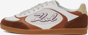 Karl Lagerfeld Matalavartiset tennarit 'Kandidate Signia' värissä ruskea: etupuoli