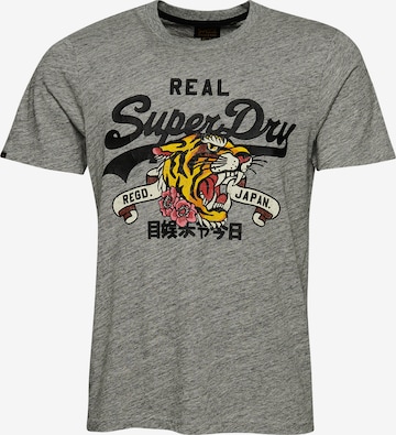 T-Shirt Superdry en gris : devant