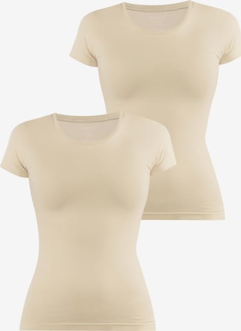 Janice Shirt 'Nysa' in Beige: Vorderseite