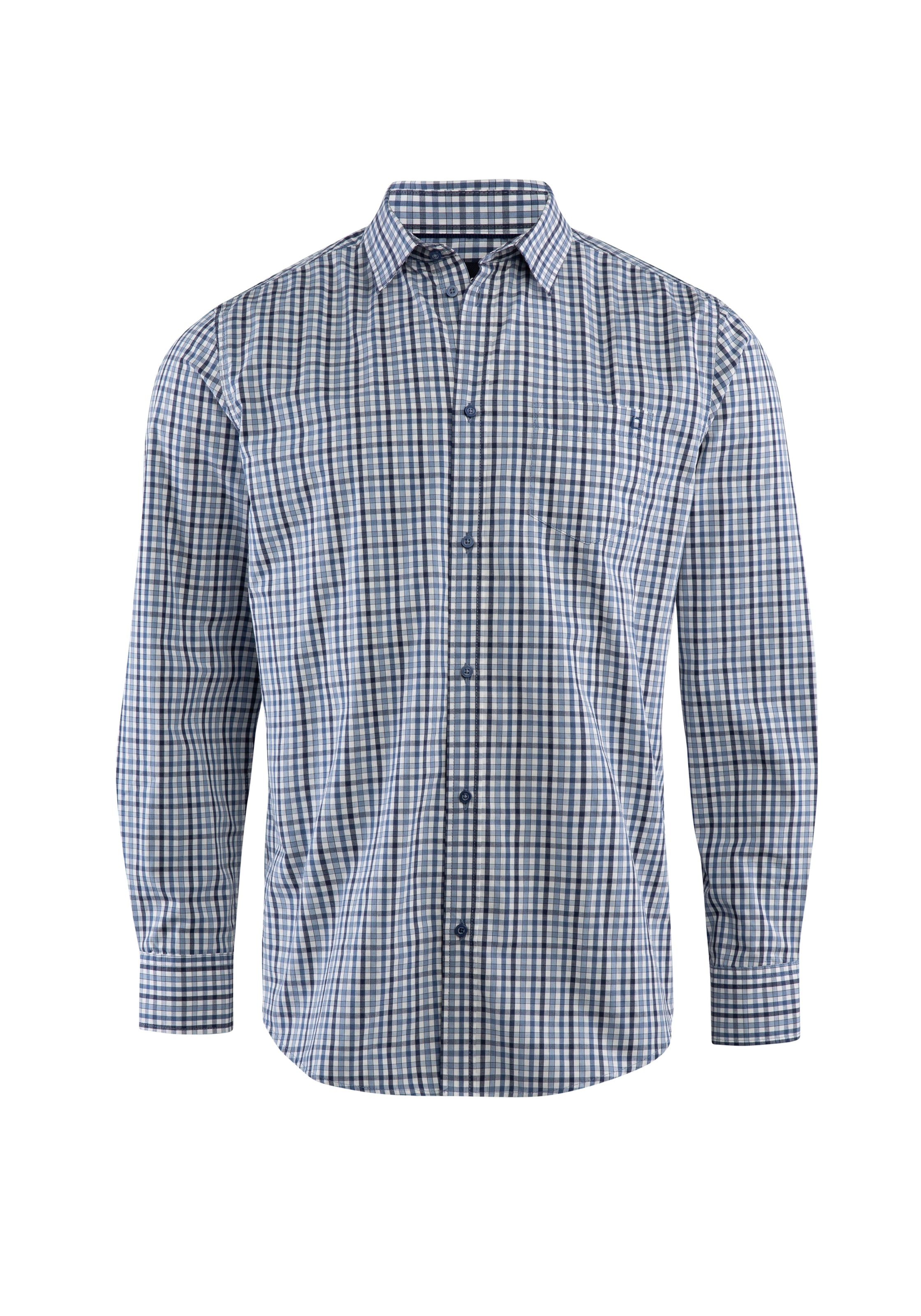 Stooker Men Button Up Shirt 'Hugh' in Blue: front
