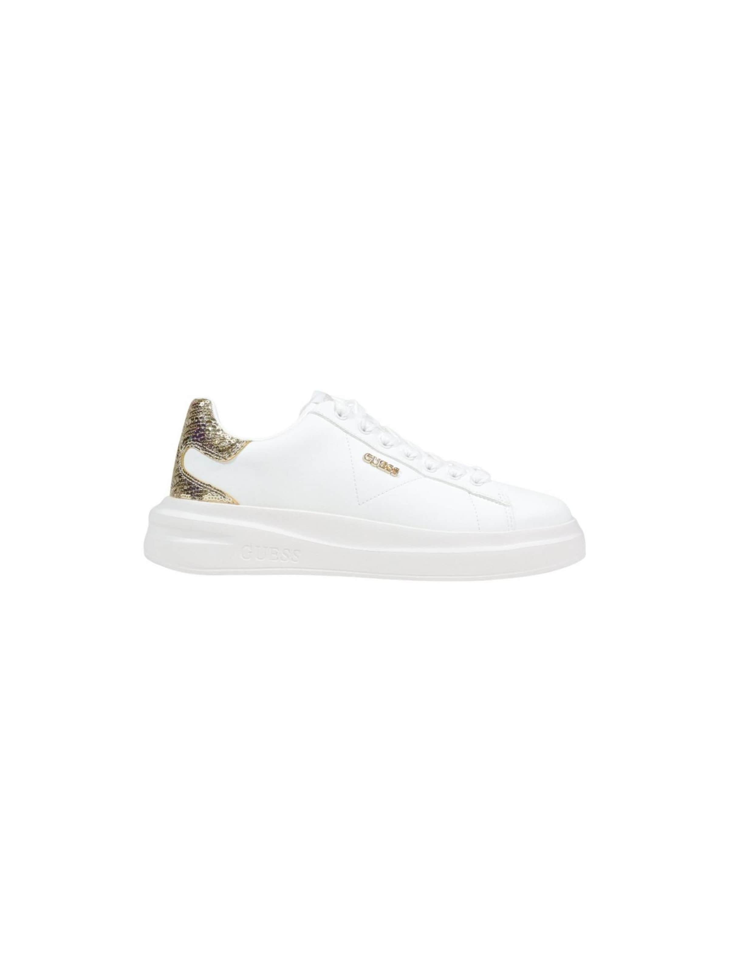Sneaker bassa 'ELBINA10 FLFE10 ELE12' di GUESS in bianco: frontale