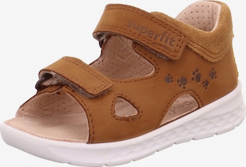 SUPERFIT Sandals & Slippers 'Lagoon' in Brown: front