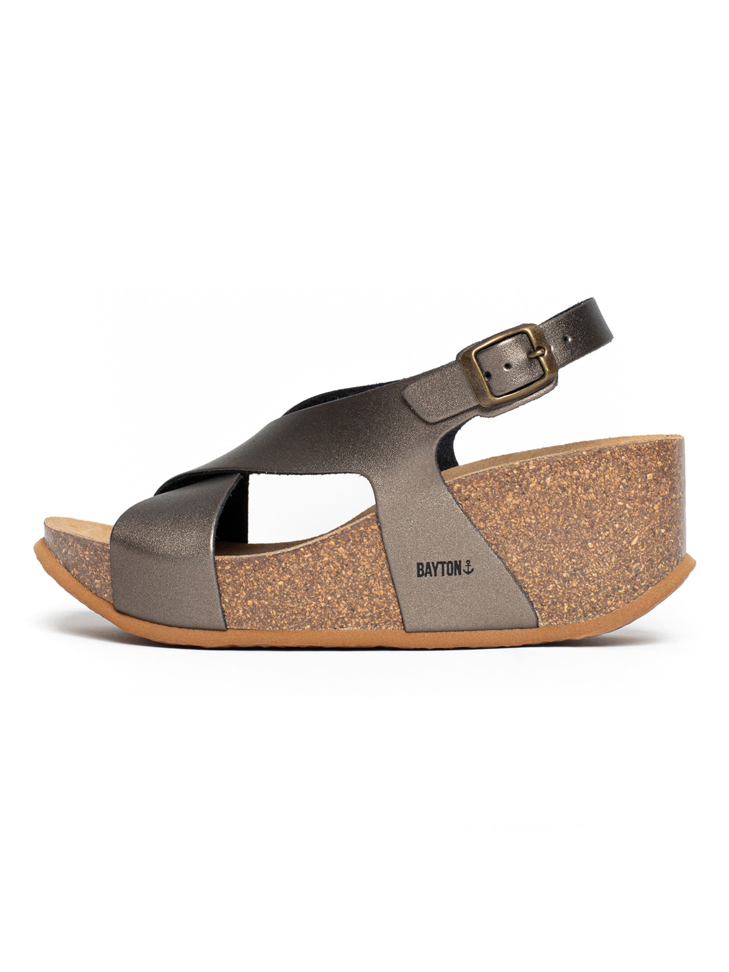 Bayton Σανδάλι με λουράκια 'Rea' σε γκρι: μπροστά