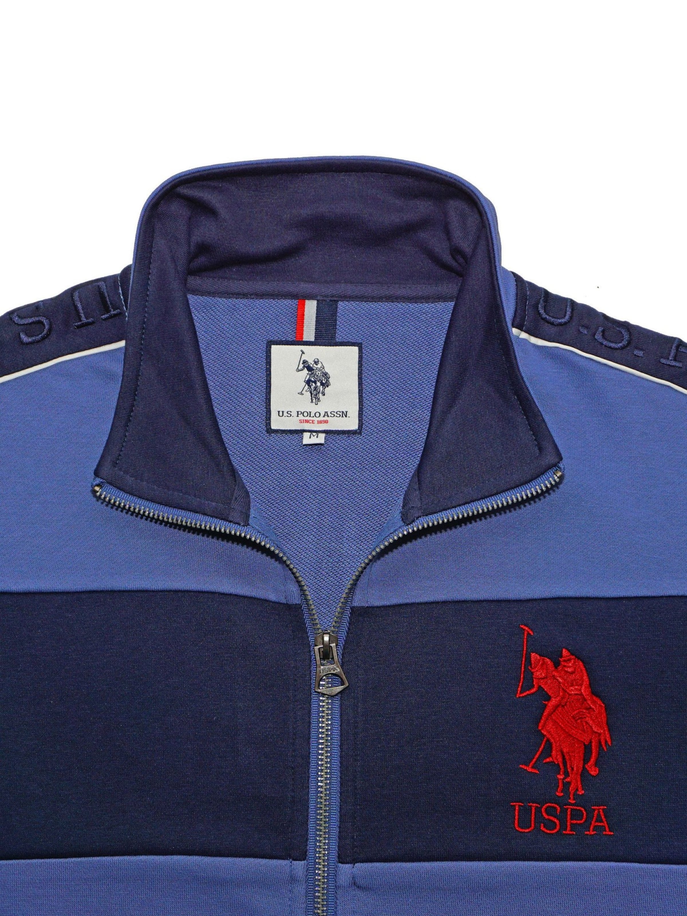 U.S. POLO ASSN. Sweatjacke 'Nels' in Blau