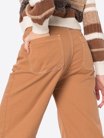 Wide Leg Pantalon Warehouse en marron